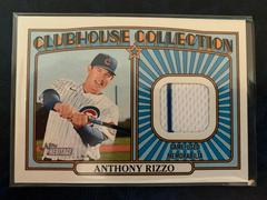 Anthony Rizzo #CC-AR Baseball Cards 2021 Topps Heritage Clubhouse Collection Relics Prices