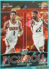 Deandre Ayton, Devin Booker [Red Ice] #6 Basketball Cards 2021 Panini Contenders Optic Pick n Roll Prices