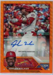 Jordan Walker [Orange Wave] #AC-JWA Baseball Cards 2023 Topps Chrome Update Autographs Prices