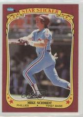 Mike Schmidt #107 Baseball Cards 1986 Fleer Star Stickers Prices