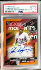 Ivan Rodriguez [Orange] Baseball Cards 2023 Topps Finest Moments Autographs Prices