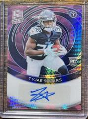 Tyjae Spears #5 Football Cards 2023 Panini Spectra Rookie Autograph Neon Pink Prices