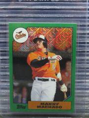 Manny Machado [Green Refractor] #87T-4 Baseball Cards 2017 Topps Chrome 1987 Prices