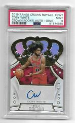 Coby White [Gold] Basketball Cards 2019 Panini Crown Royale Rookie Autographs Prices