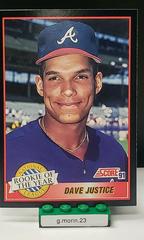 Dave Justice Baseball Cards 1991 Score Prices