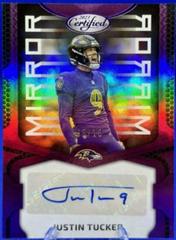 Justin Tucker [Purple] #MS11 Football Cards 2023 Panini Certified Mirror Signatures Prices