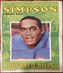 O.J. Simpson Football Cards 1971 Topps Pin Ups Prices