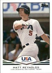 Matt Reynolds #USA18 Baseball Cards 2011 Topps USA Baseball Prices