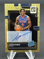 Jalen Duren [Gold] #ROA-JDR Basketball Cards 2022 Panini Donruss Optic Rookie Autographs Prices