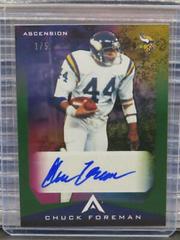 Chuck Foreman [Green] #ASC-CFO Football Cards 2021 Panini Chronicles Ascension Autographs Prices