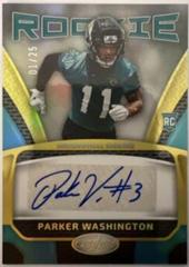 Parker Washington [Red Etch] Football Cards 2023 Panini Certified Rookie Signatures Prices