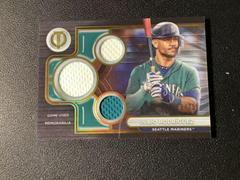 Julio Rodriguez [Gold] #TTR-JR Baseball Cards 2024 Topps Tribute Triple Relic Prices