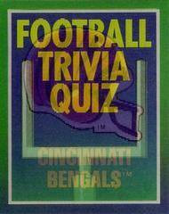 Cincinnati Bengals #8 Football Cards 1989 Panini Score Trivia Quiz Prices