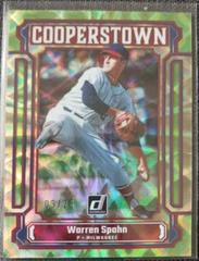 Warren Spahn [Green] Baseball Cards 2023 Panini Donruss Cooperstown Prices