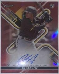 CJ Abrams [Red Wave] #FA-CA Baseball Cards 2022 Topps Finest Autographs Prices