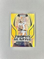 Trevor Lawrence [Gold] #TH-5 Football Cards 2023 Panini Prizm Draft Picks Trophy Hunting Prices