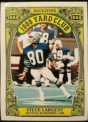 Steve Largent #8 Football Cards 1986 Topps 1000 Yard Club Prices