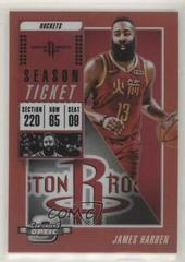 James Harden [Red] #7 Basketball Cards 2018 Panini Contenders Optic Prices