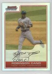 Robinson Cano [Gold Refractor] #15 Baseball Cards 2006 Bowman Chrome Prices