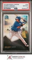 Andres Gimenez Baseball Cards 2018 Bowman Chrome Peaks of Potential Prices
