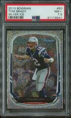 Tom Brady [Silver Ice] #50 Football Cards 2013 Bowman Prices