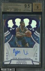 Zion Williamson [Purple] Basketball Cards 2019 Panini Crown Royale Rookie Autographs Prices