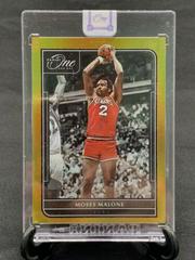 Moses Malone [Gold] Basketball Cards 2021 Panini One and One Prices