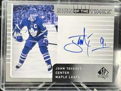 John Tavares Hockey Cards 2021 SP Authentic Sign of the Times Autographs Prices