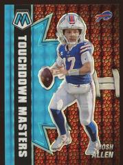 Josh Allen [Blue Fluorescent] Football Cards 2021 Panini Mosaic Touchdown Masters Prices