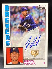 Freddy Peralta [150th Anniversary] Baseball Cards 2019 Topps 1984 Baseball Autographs Prices