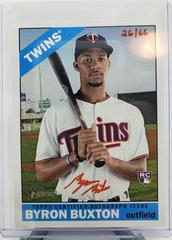 Byron Buxton [Red Ink] #BB Baseball Cards 2015 Topps Heritage Real One Autographs Prices