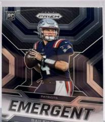 Bailey Zappe #E-4 Football Cards 2022 Panini Prizm Emergent Prices