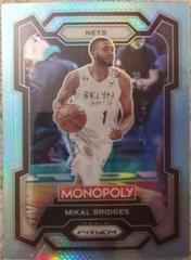 Mikal Bridges [Light Blue] #10 Basketball Cards 2023 Panini Prizm Monopoly Prices