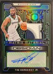 Tim Hardaway Jr. [Green] Basketball Cards 2021 Panini Obsidian Matrix Material Autographs Prices