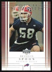 Brandon Spoon #190 Football Cards 2001 Upper Deck Prices