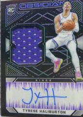 Tyrese Haliburton [Jersey Autograph Purple] Basketball Cards 2020 Panini Obsidian Prices