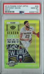 Anthony Davis [Gold] Basketball Cards 2018 Panini Contenders Optic Prices