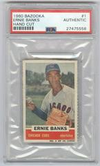 Ernie Banks [Hand Cut] #1 Baseball Cards 1960 Bazooka Prices