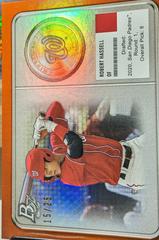 Robert Hassell [Orange] #MM-8 Baseball Cards 2022 Bowman Platinum Minted in Merit Prices