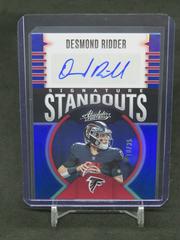 Desmond Ridder [Blue] #SS-7 Football Cards 2023 Panini Absolute Signature Standouts Prices