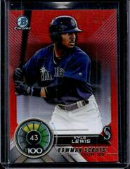 Kyle Lewis [Red Refractor] #BTP-43 Baseball Cards 2018 Bowman Scouts' Top 100 Prices