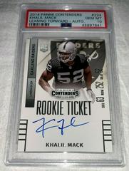 Khalil Mack [Leaning Forward Autograph] #224 Football Cards 2014 Panini Contenders Prices