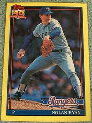 Nolan Ryan #N Baseball Cards 1991 Topps Box Panels Hand Cut Prices