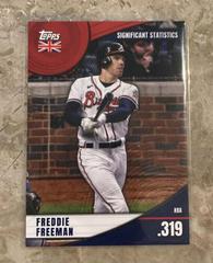Freddie Freeman [Red] Baseball Cards 2022 Topps Significant Statistics Prices