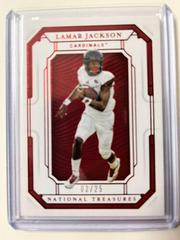 Lamar Jackson [Red] #7 Football Cards 2019 Panini National Treasures Collegiate Prices