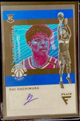 Rui Hachimura [Blue] Basketball Cards 2019 Panini Chronicles Flux Rookie Autographs Prices