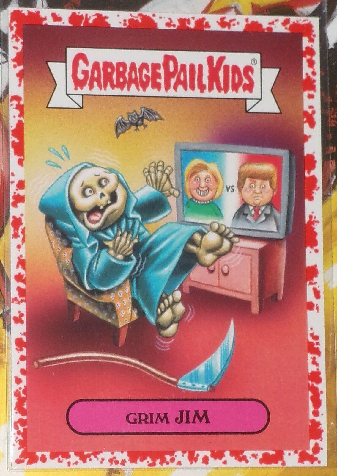 Grim JIM [Red] #1a Garbage Pail Kids Adam-Geddon