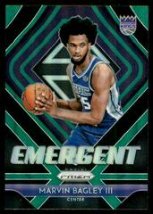 Marvin Bagley III [Green Prizm] Basketball Cards 2018 Panini Prizm Emergent Prices