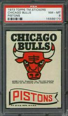 Chicago Bulls Pistons Basketball Cards 1973 Topps Team Stickers Prices
