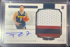Facundo Campazzo [Patch Horizontal Autograph] Basketball Cards 2020 Panini National Treasures Prices